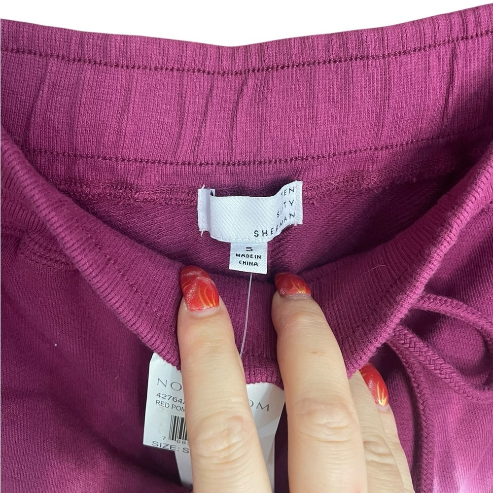 Ten Sixty Sherman Sweat Shorts Purple White - Picture 4 of 6